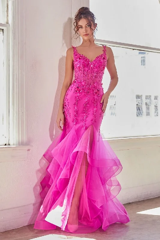 Cinderella Divine CD331 Mermaid Prom Long Dress