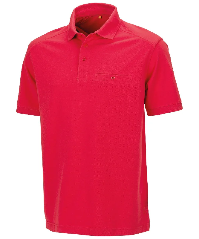 Red - Work-Guard Apex pocket polo shirt