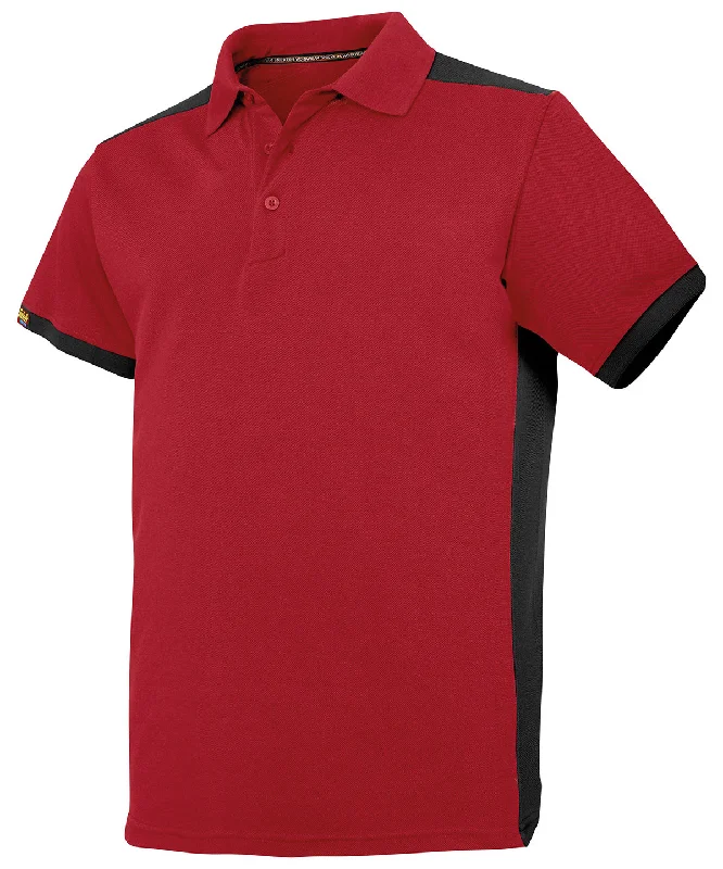 Chilli Red/Black - AllroundWork polo shirt (2715)