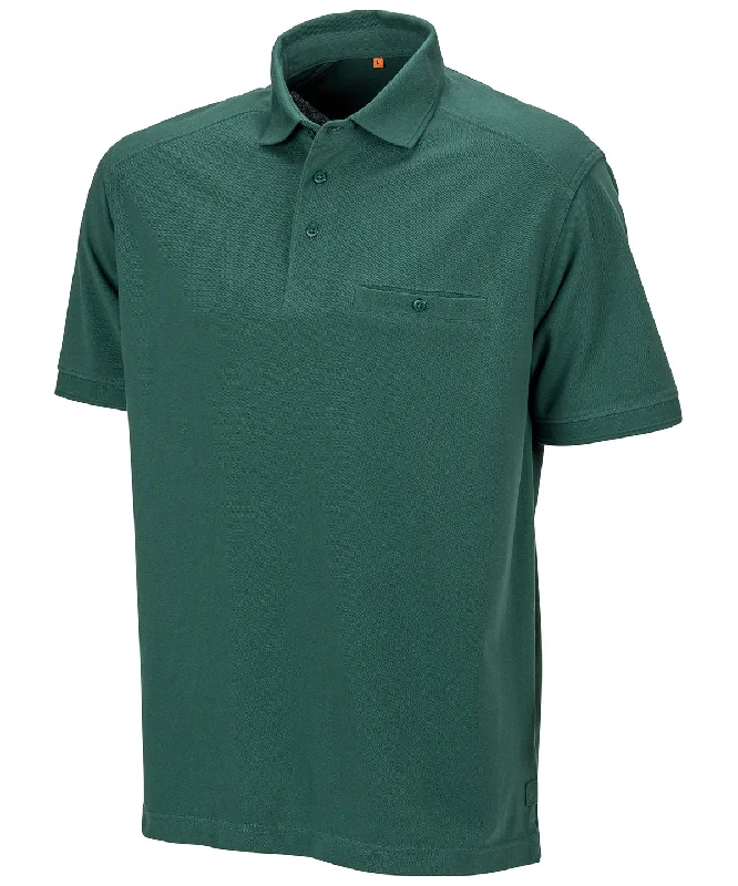 Bottle Green - Work-Guard Apex pocket polo shirt