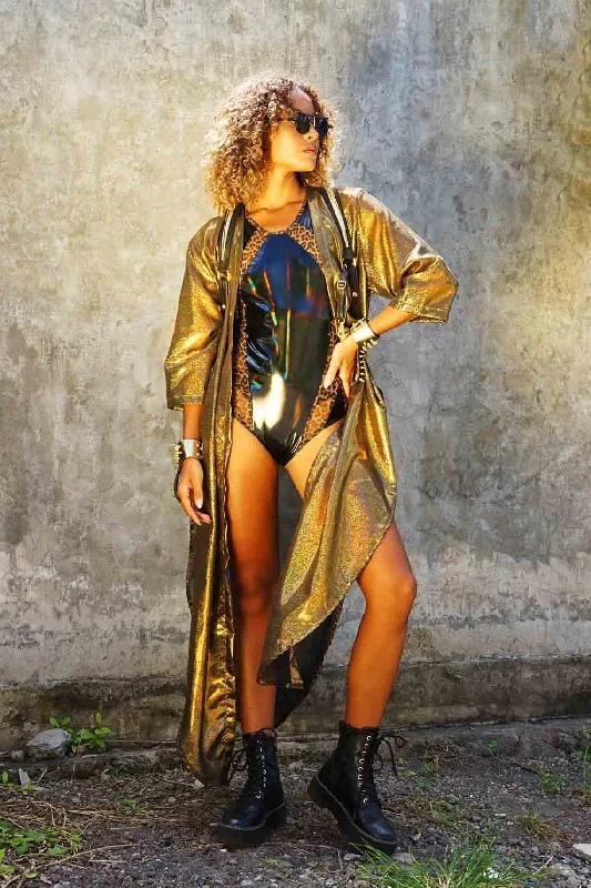 Kismet Gold Chiffon Kimono