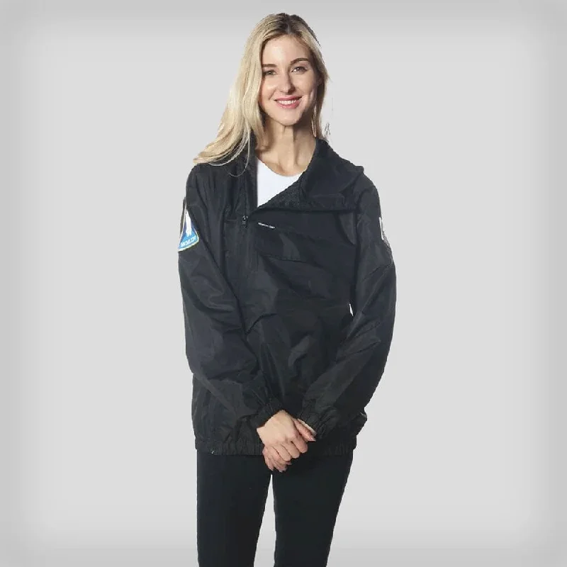 Members Only Women's Asymmetrical Windbreaker Oversized Jacket