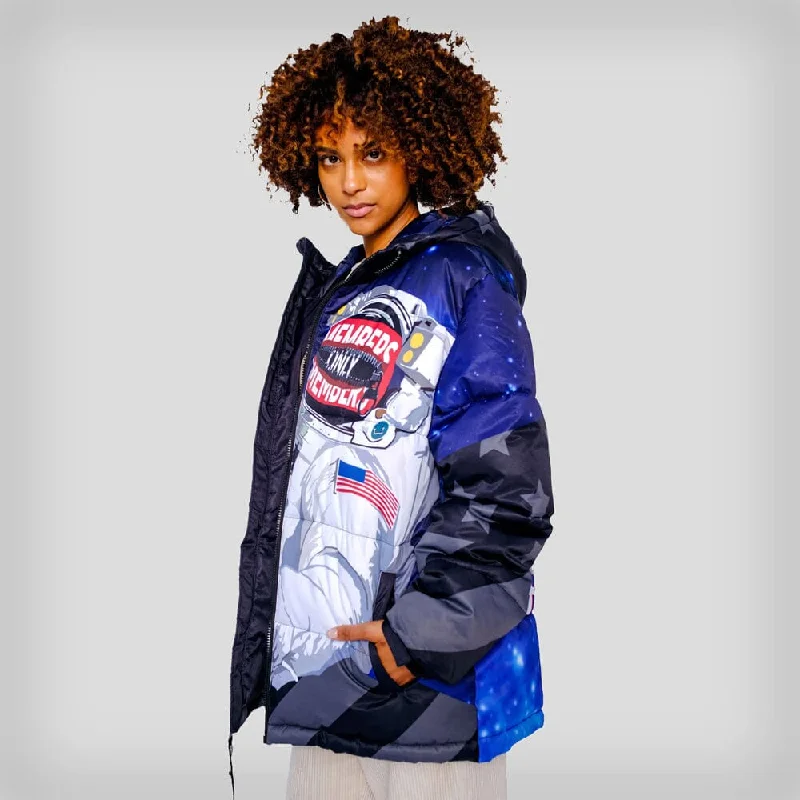 Members Only Women's Space Puffer Oversized Jacket