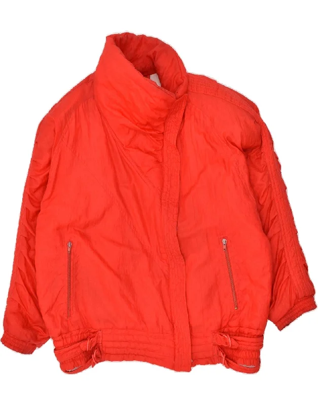 VINTAGE Womens Oversized Padded Jacket EU 44 XL Red