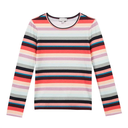 Paul Smith Junior Kids Girl Rainbow Long Sleeve Tee