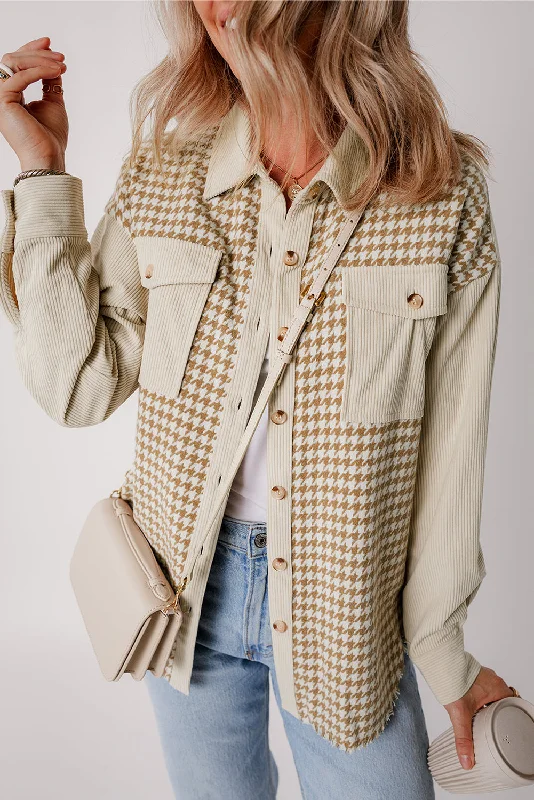 Women's Oversized Corduroy Shirt Jacket