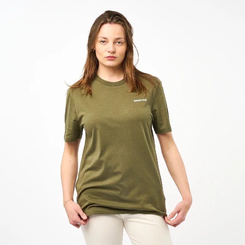 Omnitau Women's Muir Organic Cotton T-Shirt - Khaki Green